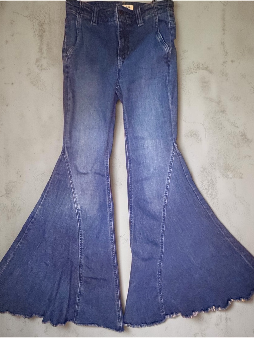 We The Free Indigo Flared Wide-Leg Jeans